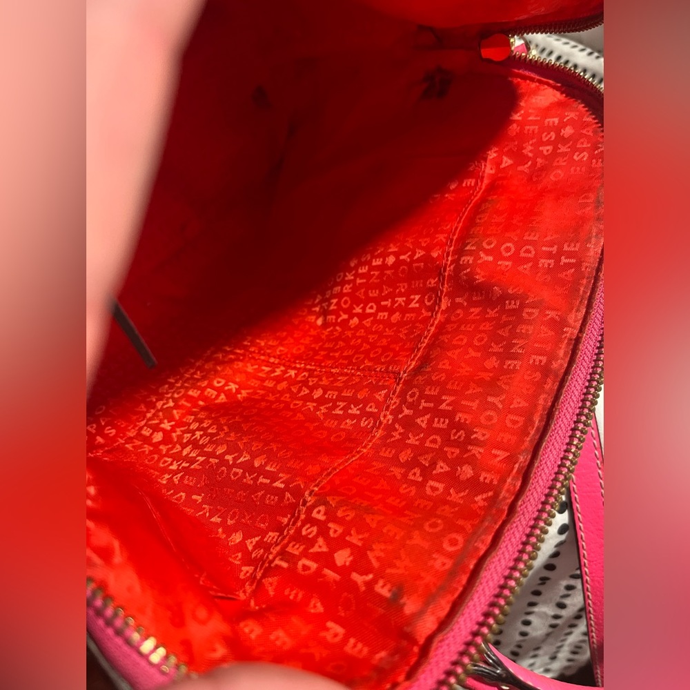 kate spade Hot Pink Leather Crossbody Satchel - Picture 12 of 16